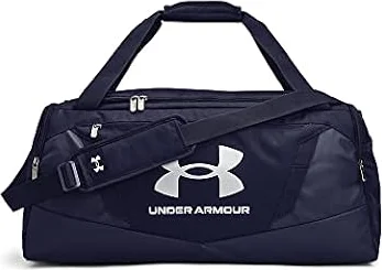 Ua Unisex Ua Undeniable 5.0 Duffle Md Midnight Navy / Midnight Navy / Metallic Silver Osfm