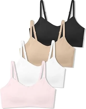 SALIA GIRL Soutiens-Gorge Sport Filles 10-14, Coques Fixes, sans Couture