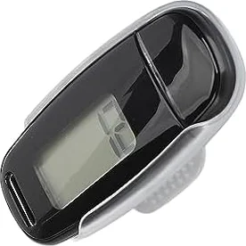 Aumotop Podomètre avec Grand Écran LCD (Black)