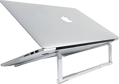 MMOBIEL Support Ordinateur Portable Pliable - Support PC 10 à 18 Pouces – Universel Ventilé pour Ordinateur Portable Compatible avec MacBook, Notebook, ASUS, Acer, etc. – Aluminium