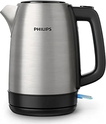 Philips Bouilloire Électrique Daily, 1,7L, Ébullition rapide, Inox
