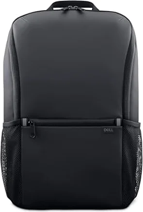 Dell EcoLoop Essential 14-16 CP3724 Sac à dos léger, deux poches latérales en filet, organiseur d'accessoires intégré, housse spécialement rembourrée pour ordinateur portable, noir, Noir, Unisex