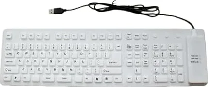 Générique Clavier USB Silencieux et Pliable Portable pour appareils