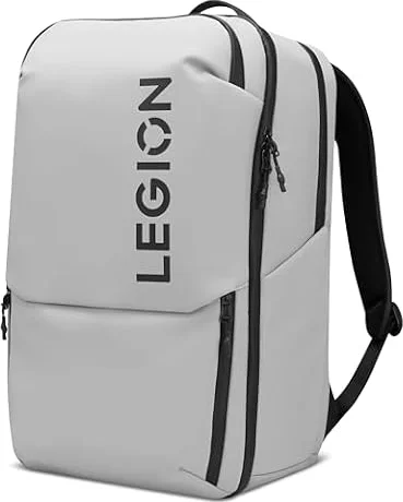Lenovo - Sac à dos Gaming Legion 17" GB800 (étanche, capacité jusqu'à 21 litres, ouverture à 180°, poches pour ordinateur, tablette, bouteilles d'eau, sangles ergonomiques) - Couleur gris clair