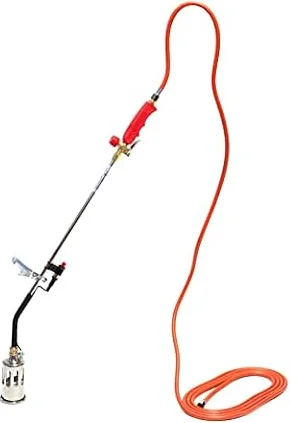 Les brûleurs industriels Rothenberger comprenant un tuyau de propane de 5,0 m + piézo pour le jardin comme tueur de mauvaises herbes, Burner pour les décalages thermiques, Barbecue