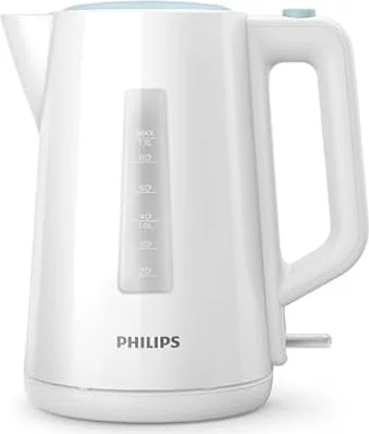 Philips Bouilloire Électrique 3000, 1,7L, Ébullition rapide, Blanc