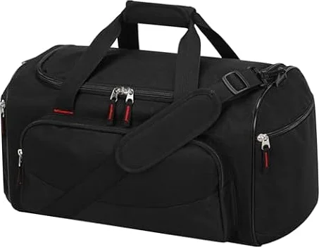 LONALIA 30L Petit Sac de Sport, 43x26x26cm Sac de Voyage, Noir