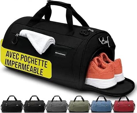 Zenacross Sac de Sport Femme & Homme avec Compartiments Chaussures Humide