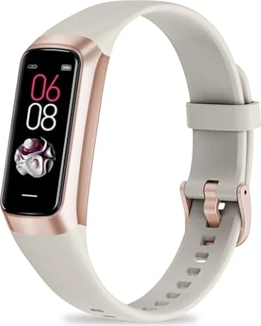 Tracker d'activité avec compteur de pas, calories, chronomètre, suivi d'activité, moniteur de santé avec moniteur de fréquence cardiaque, suivi du sommeil, écran tactile couleur AMOLED de 2,8 cm
