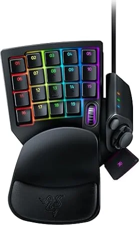 Razer Tartarus V2 - Pavé Numérique Gamer (32 Touches Entièrement Programmables, Forme Ergonomique avec Paume Détachable, Fonctionnalité Hypershift, Eclairage RGB Chroma) Noir