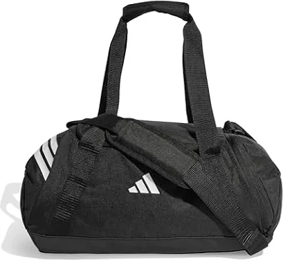 adidas Mixte Tiro Duffle Bag Small Duffel Bag, Black/White, One Size