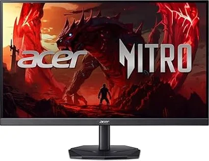 acer Nitro KG242YX1bmiipfx, Écran PC Gaming 23.8" FullHD IPS, 200Hz (1920x1080, 16:9, AMD FreeSync Premium, 1ms (VRB), 250Nits, 2xHDMI 2.0/1xDP 1.2) Moniteur PC, Couleur Noir