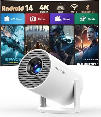 Magcubic Videoprojecteur Portable 4K Supportée, Mini Projecteur 200 ANSI