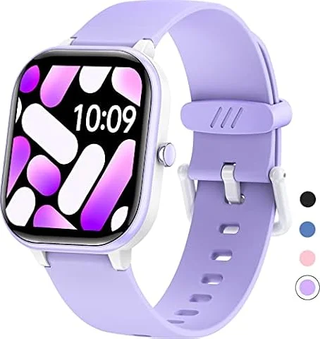 HENGTO Fitness Tracker Montre pour Enfants, Montre Intelligente étanche IP68 avec 19 Modes de Sport, podomètre, Moniteur de Sommeil, Excellent Cadeau pour Filles Adolescents 6-16 (Mauve)