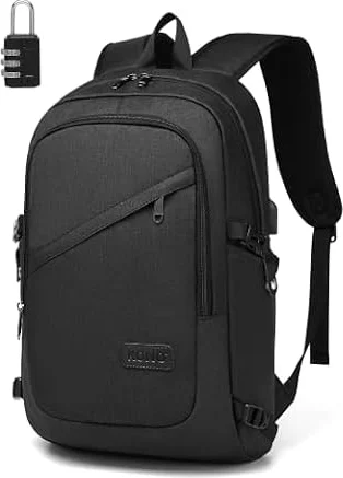 Kono Sac à Dos Ordinateur Portable Antivol avec Cadenas 15,6 Pouces Homme