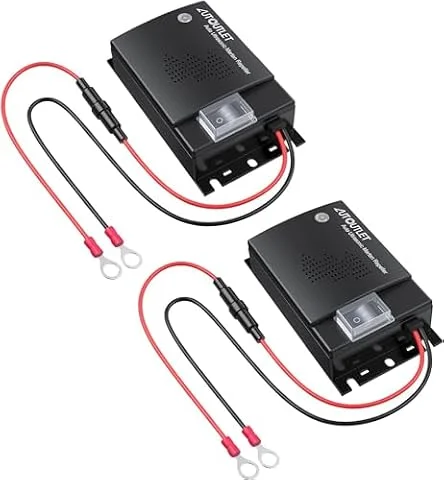AUTOUTLET 2PCS Répulsif Ultrason Souris pour Voiture DC 12V Répulsif Ultrason Rongeur Connexion à la Batterie de Voiture avec Voyants de Travail Nouvelle Version Ligne d'Extension 50cm Nouveau