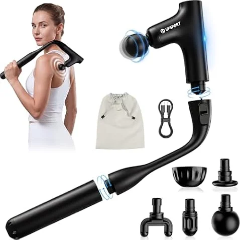 UPSPORT 50cm Pistolet de Massage Dos, Masseur Électrique Portable, USB-C