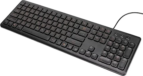 Yctze Clavier d'Ordinateur Chinois Traditionnel 108 Touches USB Filaire Claviers Silencieux pour Bureau à Domicile pour Ordinateur de Bureau PC Portable Claviers Filaires pour Bureau
