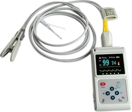 Moniteur De Fréquence Cardiaque Auriculaire, Oxymètre De Pouls Portatif, Capteur D'oreille/Langue De Moniteur De Fréquence Cardiaque, Avec Sonde Et Câble Usb, Fonction De Stockage Et De Lecture