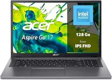 Acer Aspire Go 17 | PC Portable | 17.3" | Intel N150 | 8Go | 128 Go