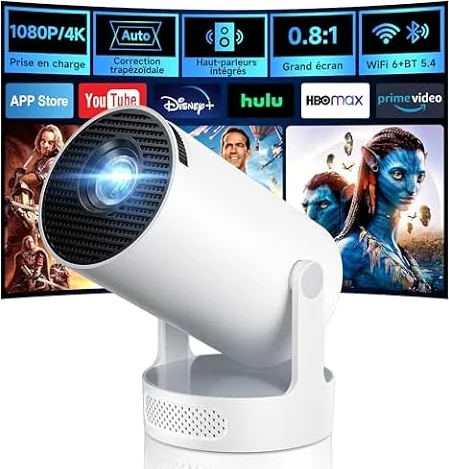 Philoent Vidéoprojecteur WiFi/BT Apps intégrées 2026 Upgraded AutoKeystone
