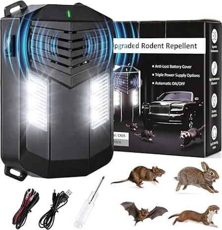 ilikable Répulsif Anti Martre Voiture Ultrason, Anti Rongeur Fouine
