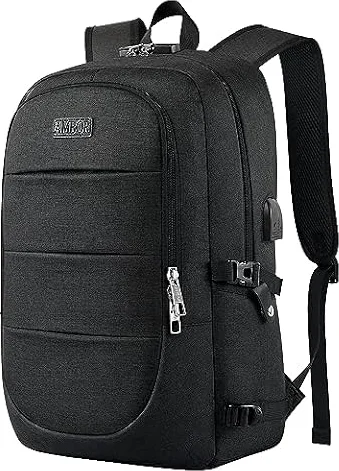 AMBOR 17.3'' Sac à Dos Portable,Sac a Dos Ordinateur avec USB Charging Port