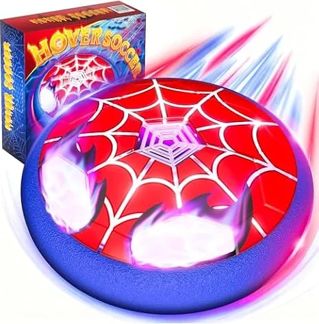 Ballon de Foot avec Yeux & Toile Lumineux, Air Power Football Jouet Garcon 3 4 5 6 7 8 9 10 Ans Cadeau Enfant 3-12 Ans Garçon Jeux Exterieur Enfant Intérieur Foot Anniversaire Pâques de Cadeaux