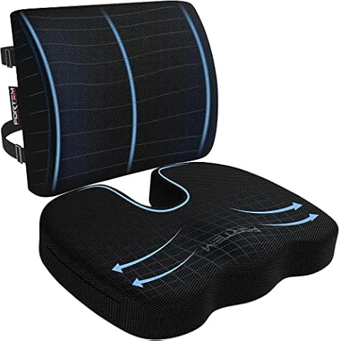 FORTEM Coussin Ergonomique Assise, Coussin Lombaire Chaise Bureau
