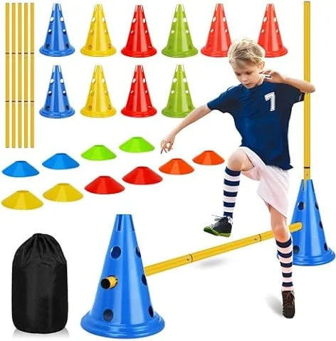 YGORTECH Lot de 5 Haies D’entraînement D’agilité Coordination