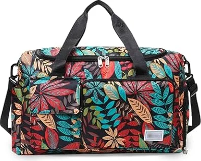 sac de sport pour femme - grand sac pliable - sac de sauna et voyage - avec compartiments fitness et natation