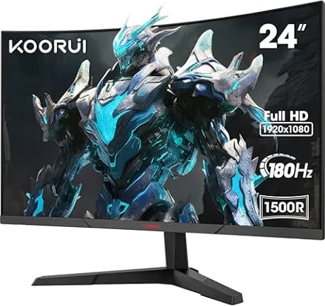 KOORUI 24 Ecran PC Gamer Incurvé 180Hz MPRT 1ms 24E6CA